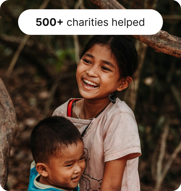 500+ charities helped